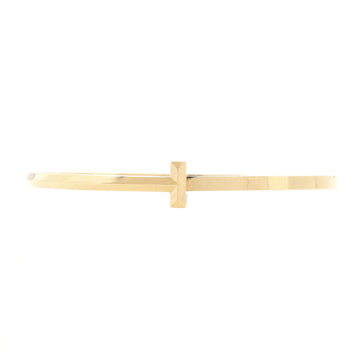 Tiffany & Co. T1 Hinged Bangle Bracelet 18K Yellow Gold Narrow