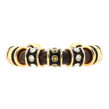 Louis Vuitton Wild LV Bracelet Monogram Canvas with Crystal Embellished Metal