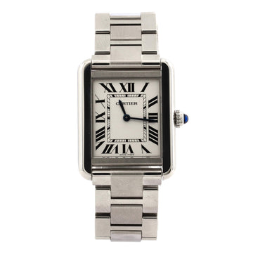 Cartier Tank Solo Quartz Watch Stainless Steel 24
