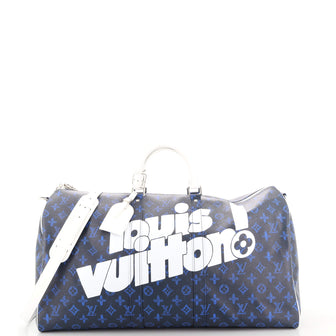 Louis Vuitton Keepall Bandouliere Bag Everyday Signature Vintage Monogram Canvas 55