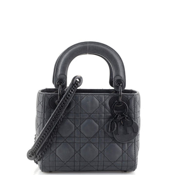 Christian Dior Ultra Matte Lady Dior Chain Bag Cannage Quilt Calfskin Mini