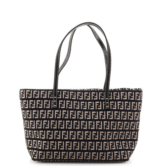 Fendi Roll Tote Zucchino Jacquard Small