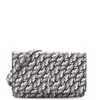 Jimmy Choo Palace Chain Clutch Printed Leather Mini