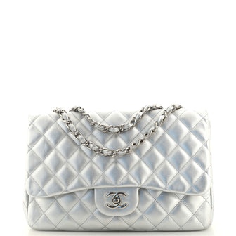 Chanel Classic Single Flap Bag Quilted Lambskin Jumbo