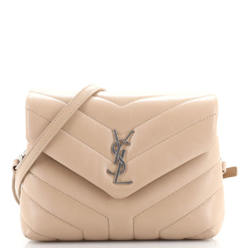 Saint Laurent LouLou Shoulder Bag Matelasse Chevron Leather Toy