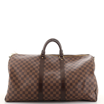 Louis Vuitton Keepall Bandouliere Bag Damier 55