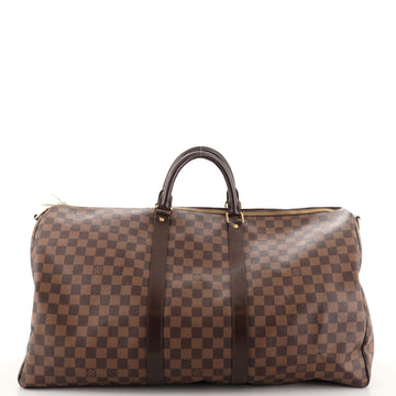 Louis Vuitton Keepall Bandouliere Bag Damier 55