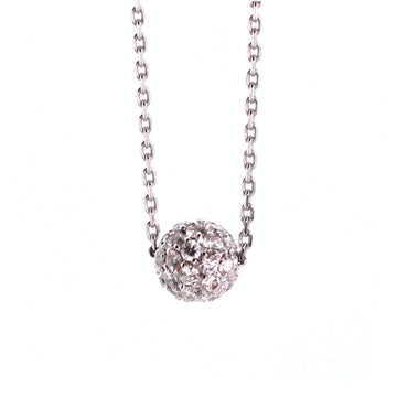 Chopard Circle Pendant Necklace 18K White Gold and Diamonds