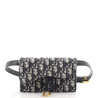 Christian Dior Saddle Rectangular Belt Bag Oblique Canvas