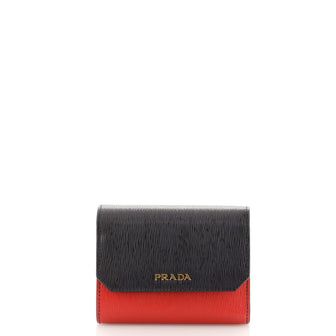 Prada Trifold Wallet Vitello Move Compact