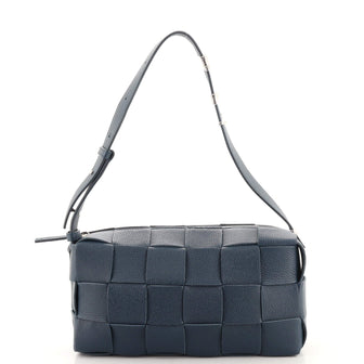 Bottega Veneta Brick Cassette Shoulder Bag Maxi Intrecciato Leather
