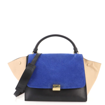 Celine Bicolor Trapeze Bag Leather Medium