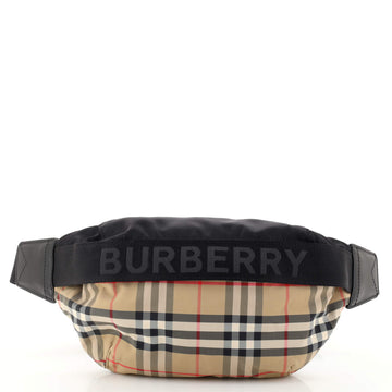 Burberry Bum Bag Vintage Check Canvas with Nylon