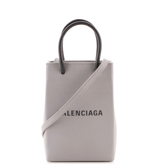 Balenciaga Shopping Phone Holder Leather