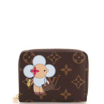 Louis Vuitton Zippy Coin Purse Limited Edition Vivienne Xmas Monogram Canvas