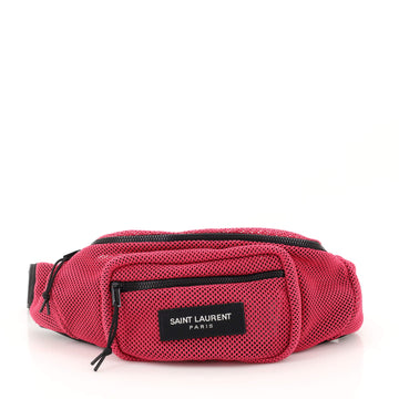 Saint Laurent SLP Crossbody Waist Bag Mesh and Nylon