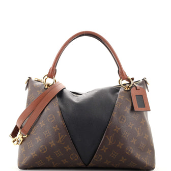 Louis Vuitton V Tote Monogram Canvas and Leather MM