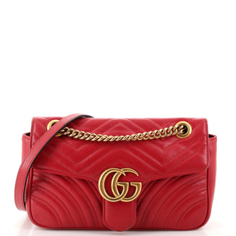 Gucci GG Marmont Flap Bag Matelasse Leather Small