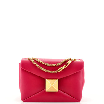 Valentino Garavani One Stud Chain Flap Bag Leather Small