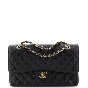 Chanel Classic Double Flap Bag Quilted Caviar Medium