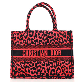 Christian Dior Book Tote Embroidered Canvas Medium