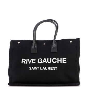 Saint Laurent Rive Gauche Shopper Tote Canvas Large