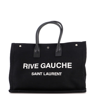 Saint Laurent Rive Gauche Shopper Tote Canvas Large