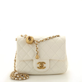 Chanel Square Classic Single Flap Bag Quilted Lambskin Mini