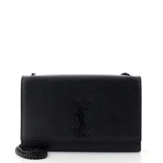 Saint Laurent Classic Monogram Crossbody Bag Grainy Leather Medium