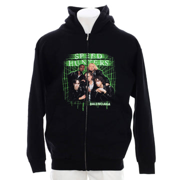 Balenciaga Men's Graphic Print Hoodie Cotton