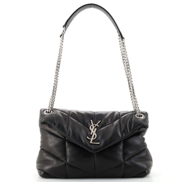 Saint Laurent LouLou Puffer Shoulder Bag Quilted Leather Small