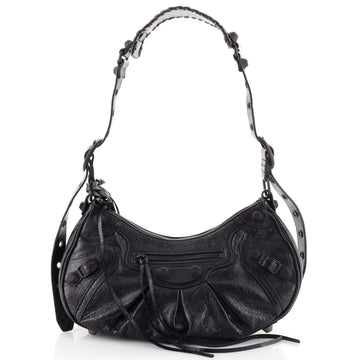 Balenciaga Le Cagole Giant Studs Shoulder Bag Leather Small