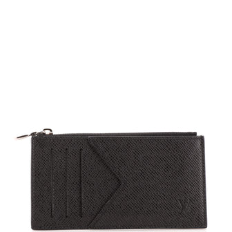 Louis Vuitton Coin Card Holder Taiga Leather