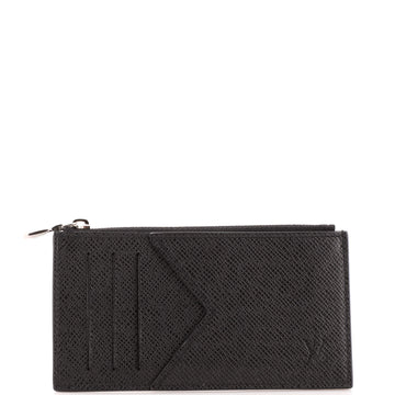 Louis Vuitton Coin Card Holder Taiga Leather