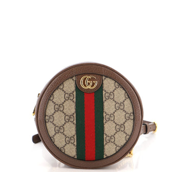 Gucci Ophidia Round Backpack GG Coated Canvas Mini