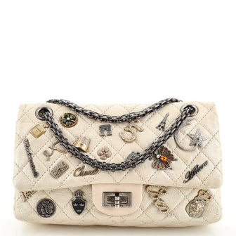 Chanel Lucky Charms Reissue 2.55 Flap Bag Quilted Aged Calfskin 225
