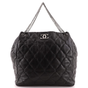 Chanel Paris-Moscow Cells Accordion Tote Quilted Lambskin Medium
