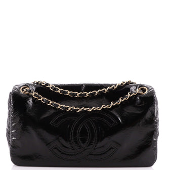 Chanel Rock and Chain Flap Bag Patent Vinyl Medium