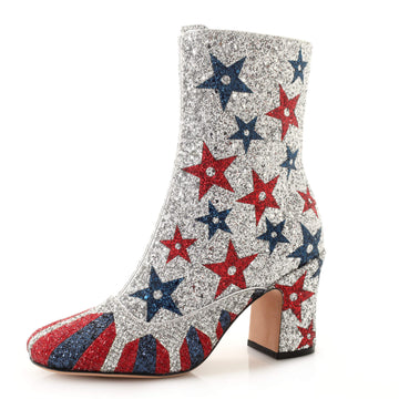 Christian Dior Women's D-Circus Ankle Boots Glitter Leather