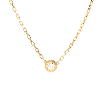 Cartier Diamants Legers Pendant Necklace 18K Yellow Gold with Diamond Small