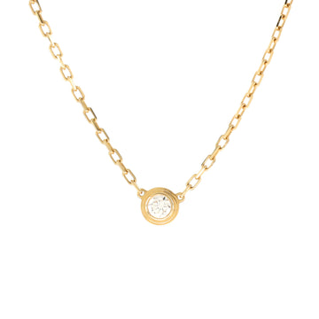 Cartier Diamants Legers Pendant Necklace 18K Yellow Gold with Diamond Small