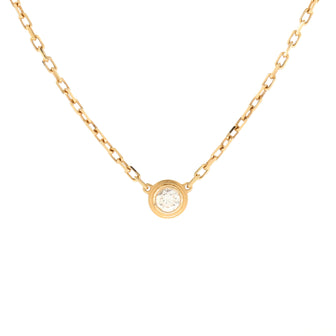 Cartier Diamants Legers Pendant Necklace 18K Rose Gold with Diamond Small
