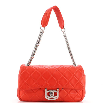 Chanel Icons Secret Label Flap Bag Quilted Calfskin Small