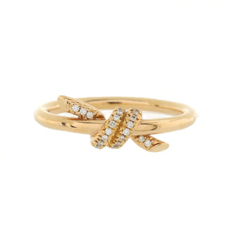 Tiffany & Co. Knot Ring 18K Yellow Gold with Diamonds