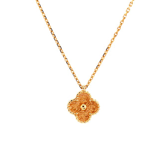 Van Cleef & Arpels Sweet Alhambra Pendant Necklace 18K Yellow Gold
