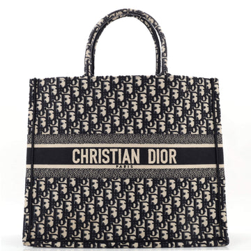Christian Dior Book Tote Oblique Canvas Large