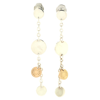 Hermes Confettis Drop Earrings Sterling Silver with 18K Rose Gold