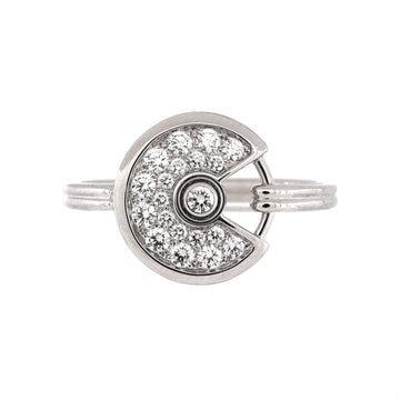 Cartier Amulette De Cartier Ring 18K White Gold and Diamonds
