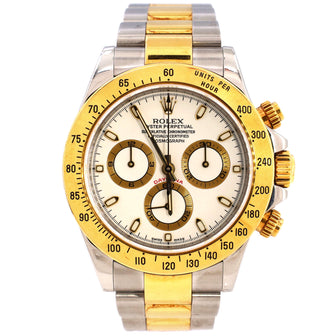 Rolex Oyster Perpetual Cosmograph Daytona Automatic Watch Stainless Steel and Yellow Gold 40