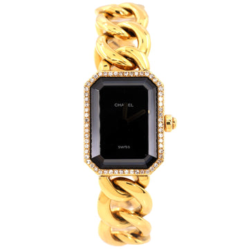 Chanel Premiere Chain Quartz Watch Yellow Gold with Diamond Bezel 20